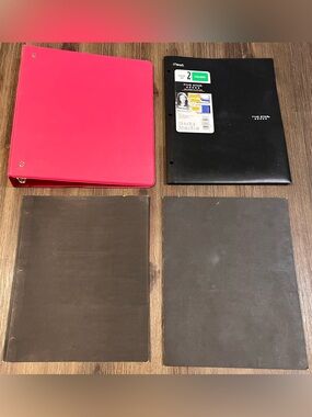Five Star Black Folder and Bright Pink Binder Set